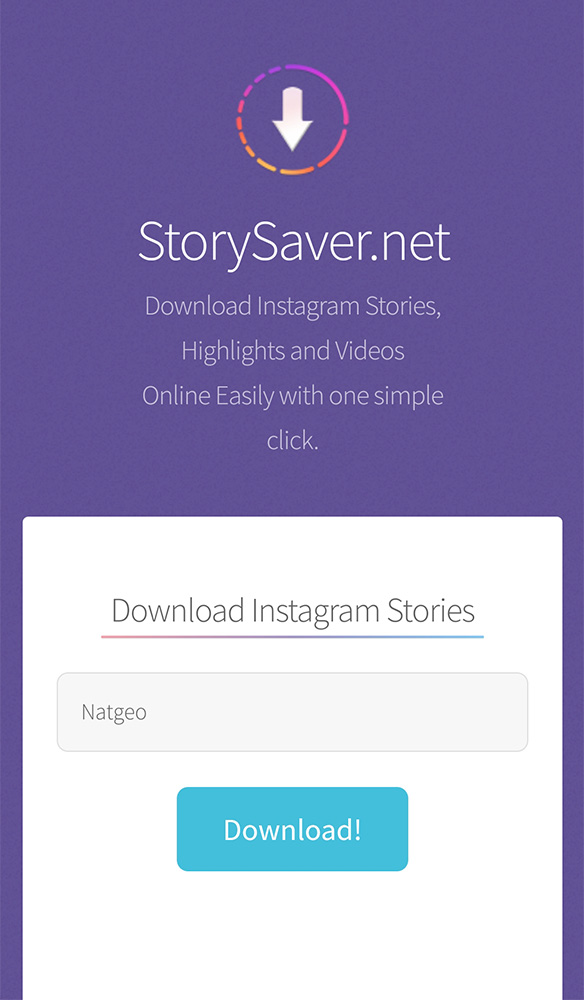 cara download highlight instagram dari website