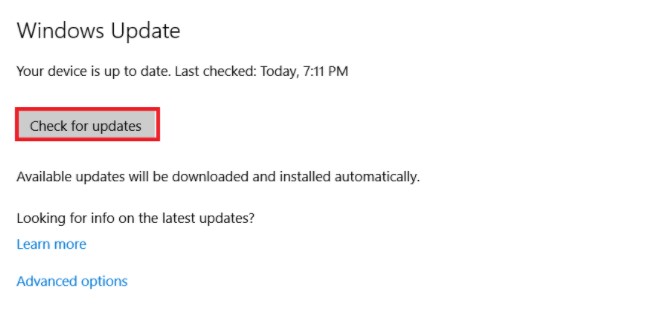 Gambar Check for updates (2) - Cara Update Windows 10