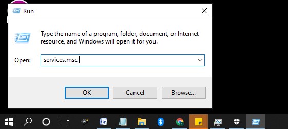 Gambar Disable Windows Search (jendela Run) Mengatasi Disk 100 Windows 10