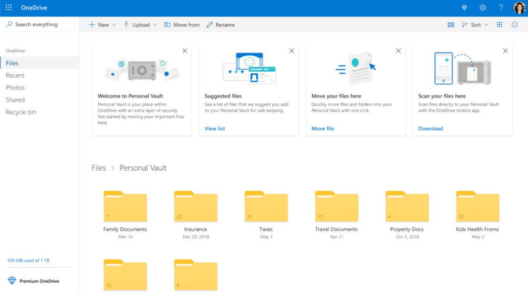 Gambar OneDrive Aplikasi Windows 10