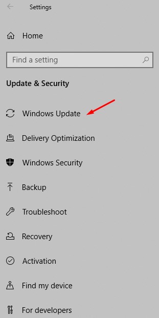 Gambar Pilih Windows Update - Cara Mematikan Update Windows 10