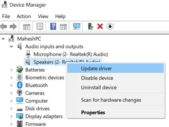 Gambar Update Audio Drivers 3- Cara Memperbesar Suara Laptop Windows 10