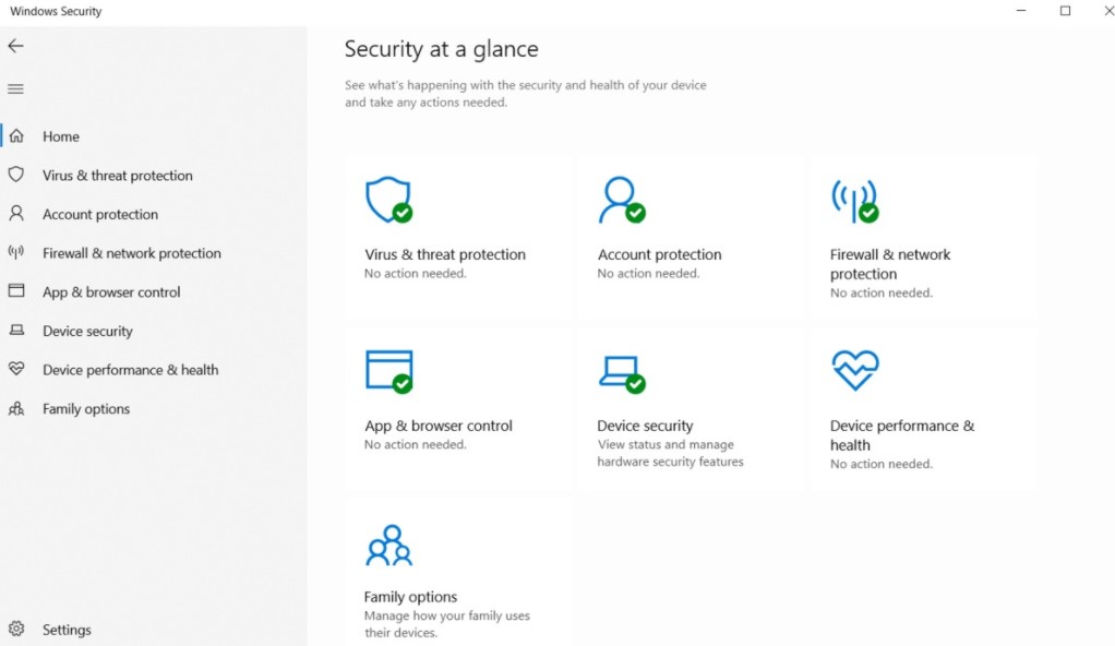 Gambar Windows Security Aplikasi Windows 10