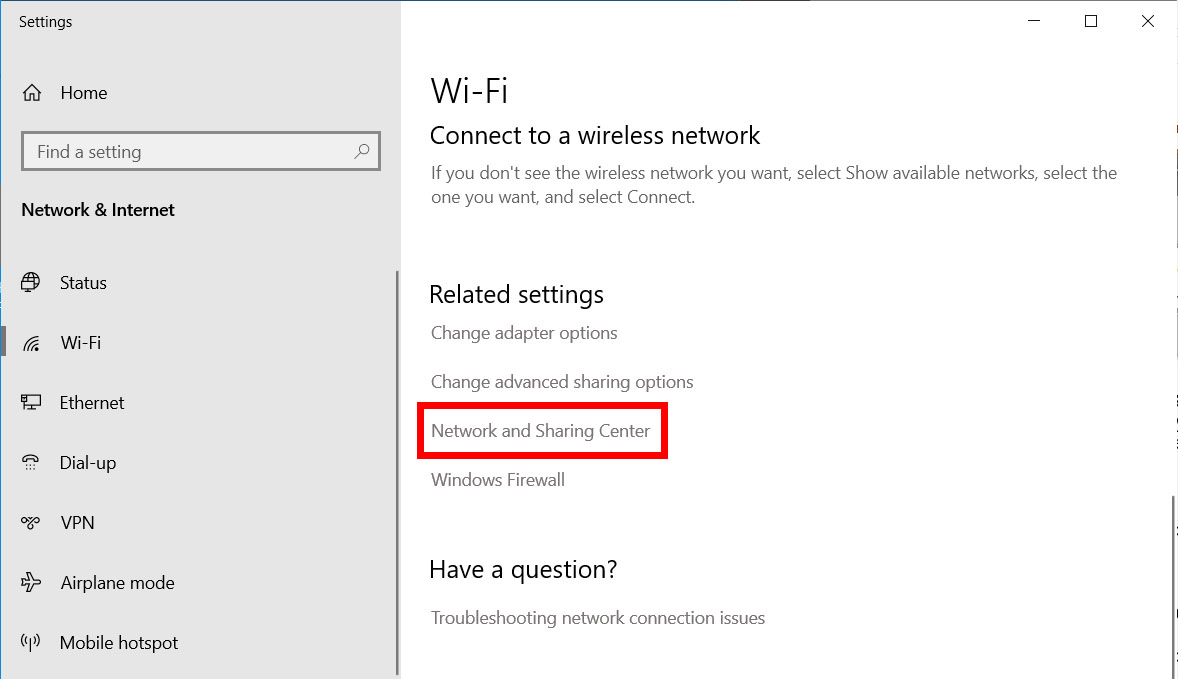 cara melihat password wifi di windows 10 nework and sharing center