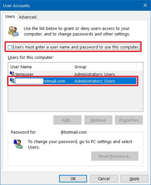 cara menghilangkan password di windows 10 di komputer