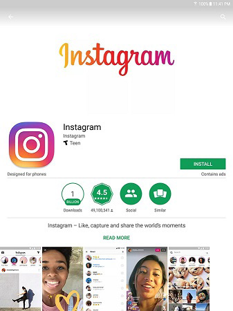 instagram error install aplikasi