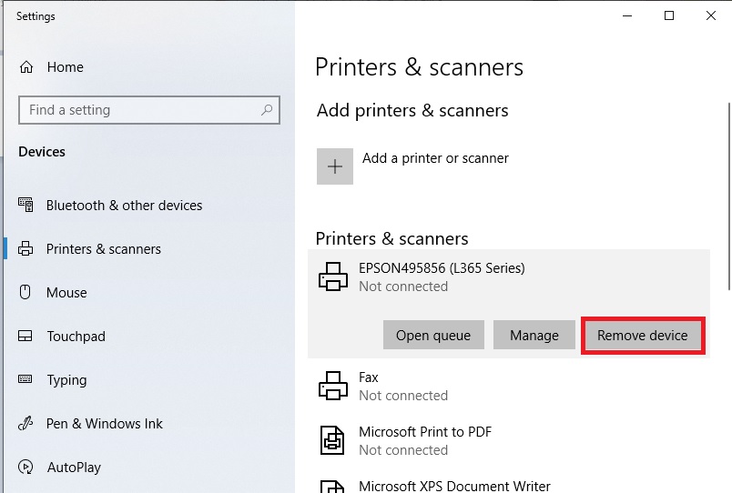 gambar print spooler selalu mati windows 10 hapus driver