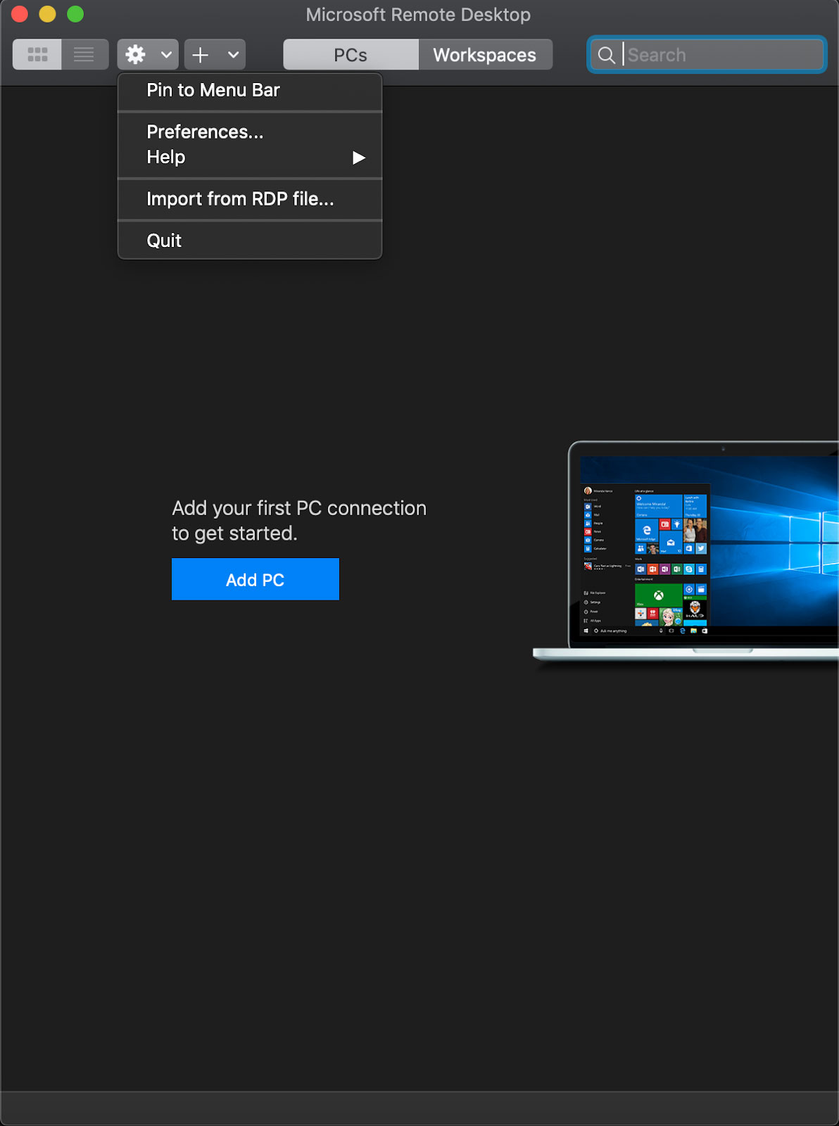 remote desktop windows 10 di mac