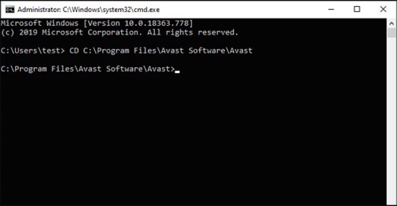 Gambar AVAST (command prompt)- Cara Menghapus Virus di Laptop