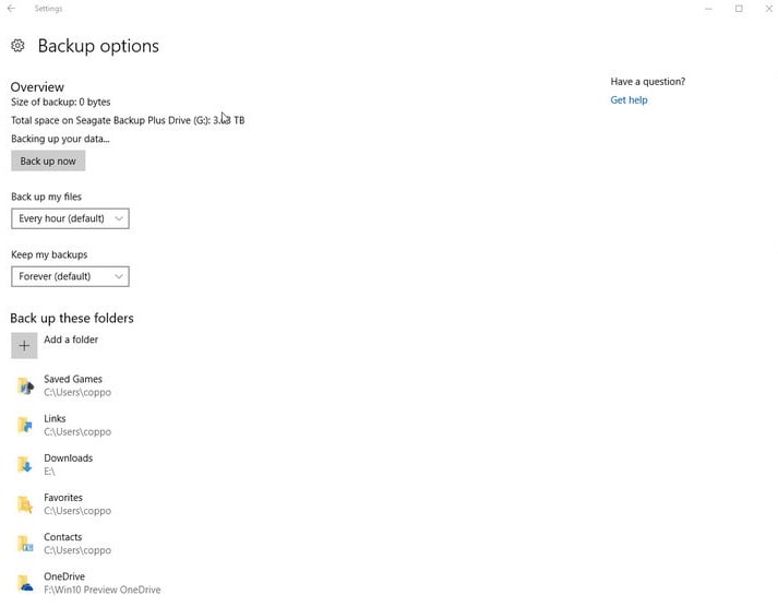 Gambar Backup Data (More Option) Cara Install Ulang Windows 10