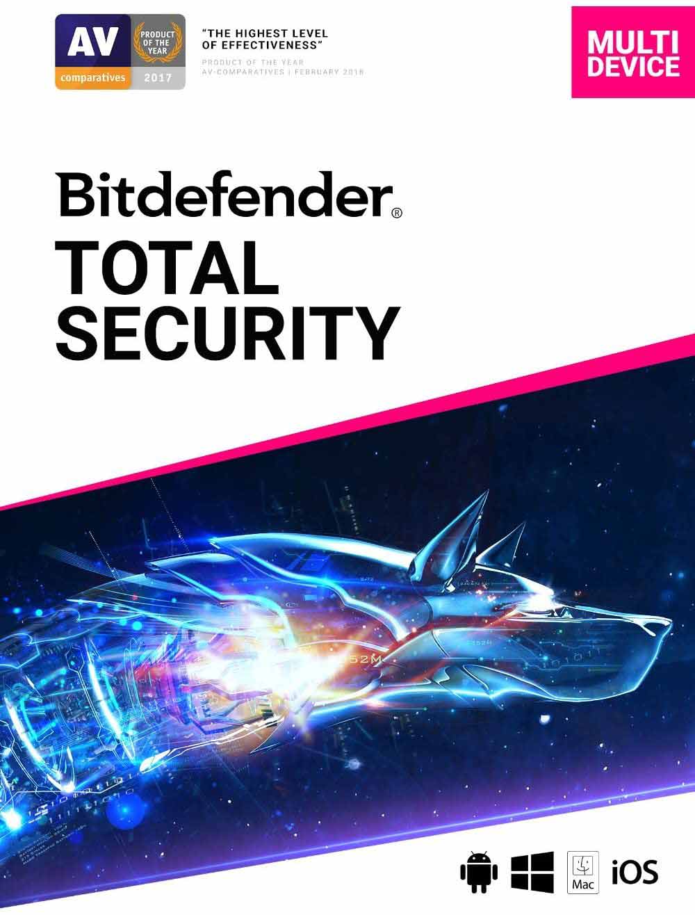 Bitdefender TOTAL SECURITY menjadi antivirus terbaik menurut avtest