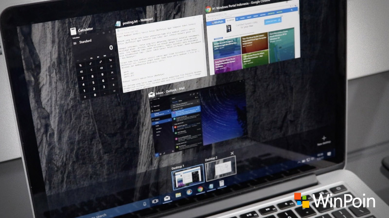 Kelebihan Windows 10 yang punya Desktop Virtual seperti Mac