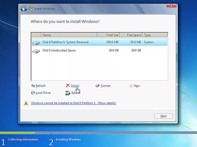 Gambar Hardisk (Delete)- Cara Install Ulang Windows 7