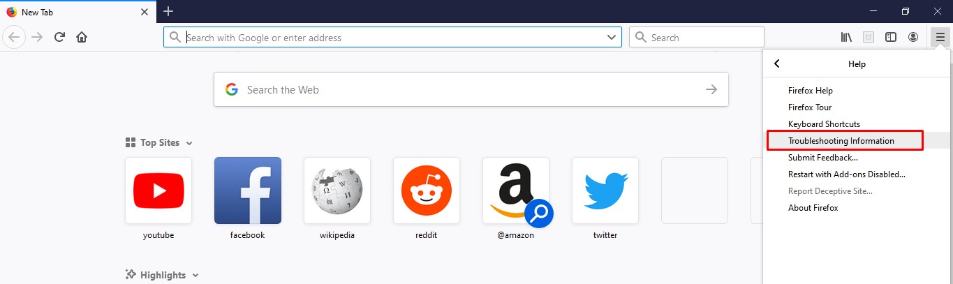 Gambar Mozilla Firefox (Troubleshooting Information) Cara Menghapus Virus di Laptop
