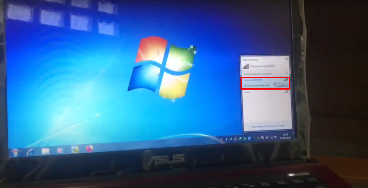 cara menghubungkan anycast ke laptop windows 7 dengan wifi