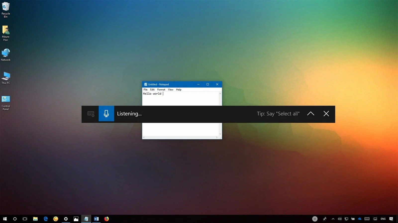 Kelebihan Windows 10 juga punya fitur voice typing